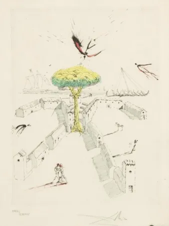 Eau-Forte Dali - Les Tranchées