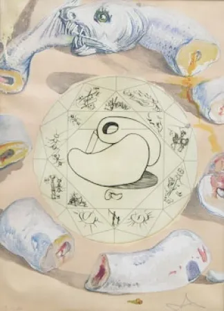 Eau-Forte Dali - L'Ouroboros