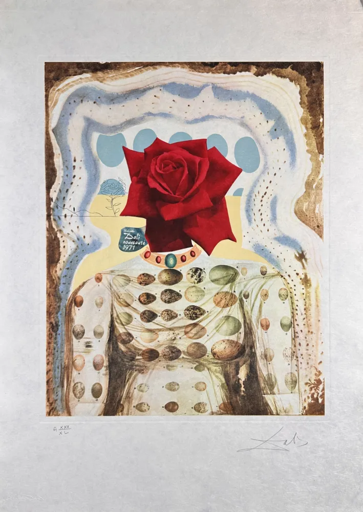 Gravure Dali - Memories of Surrealism Surrealist Flower Girl