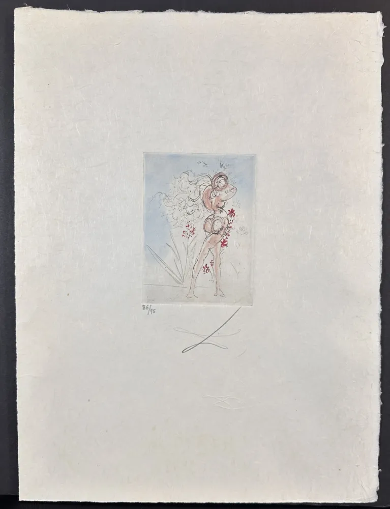 Gravure Dali - Petite Nus (From Apollinaire) J