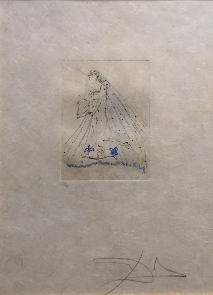 Gravure Dali -  Petites Nus (Ronsard) 1st Row 1st Piece A
