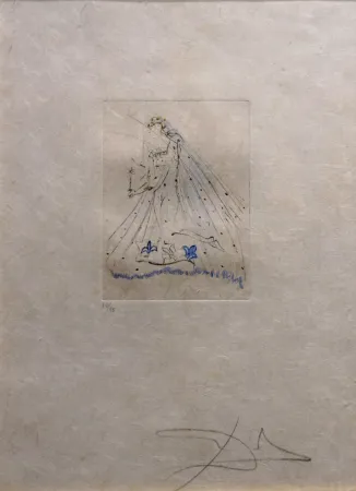 Gravure Dali -  Petites Nus (Ronsard) 1st Row 1st Piece A