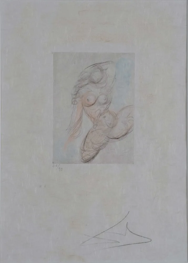 Gravure Dali - Petites Nus (Ronsard) E