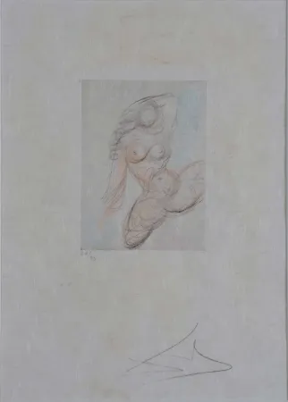 Gravure Dali - Petites Nus (Ronsard) E