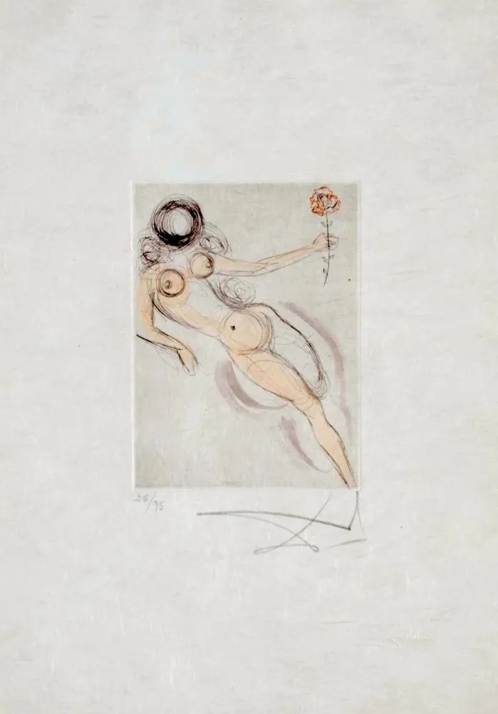 Gravure Dali - Petites Nus (Ronsard) H