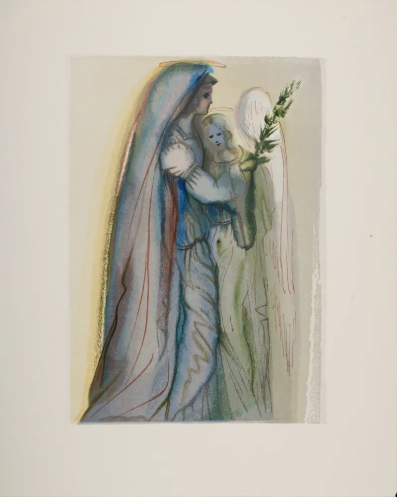 Gravure Sur Bois Dali - Préparation à la prière finale, 1963