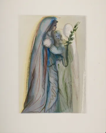 Gravure Sur Bois Dali - Préparation à la prière finale, 1963