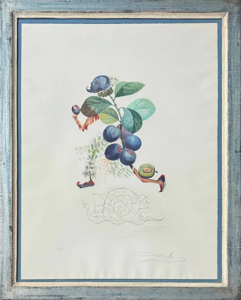 Lithographie Dali - Prunier hâtif (Hurrying Plum-tree)