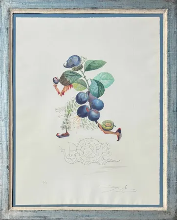 Lithographie Dali - Prunier hâtif (Hurrying Plum-tree)