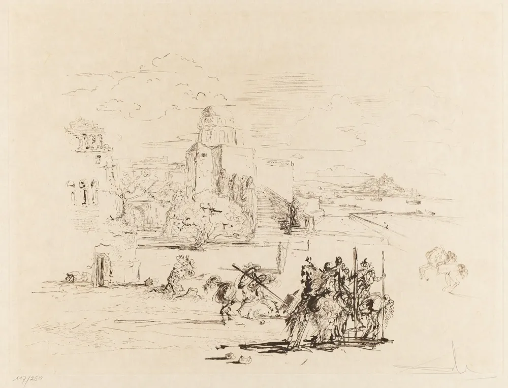 Eau-Forte Dali - Rome and Cadaqués
