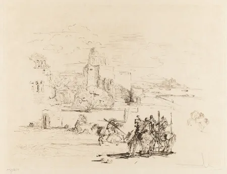 Eau-Forte Dali - Rome and Cadaqués