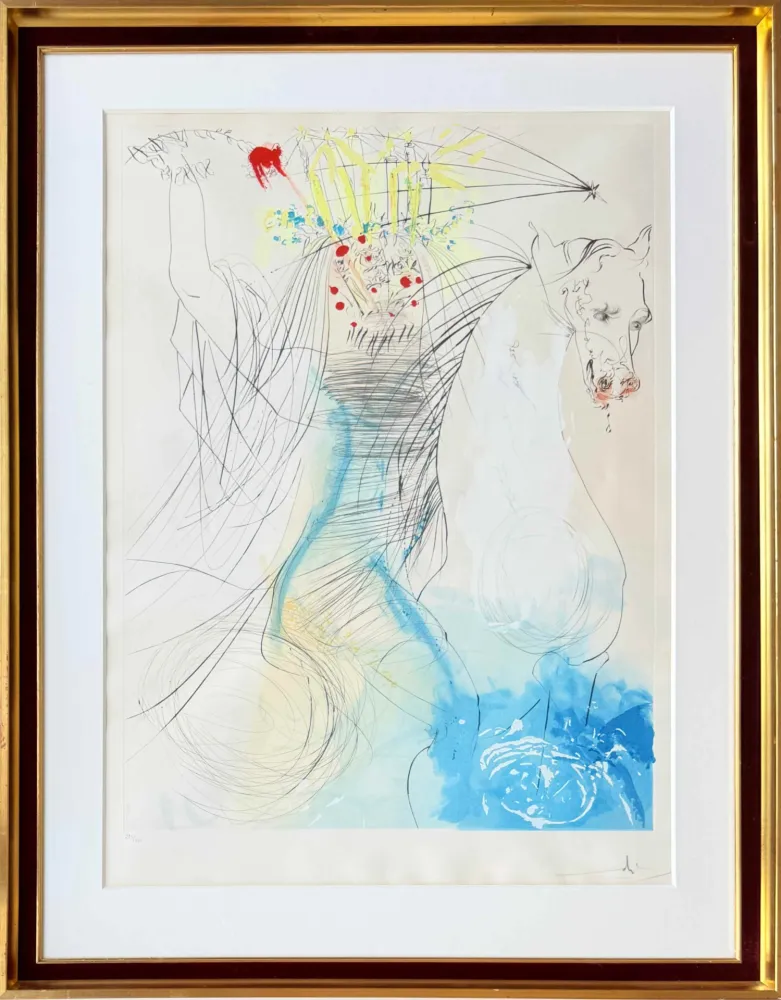 Eau-Forte Dali - Sainte Lucie