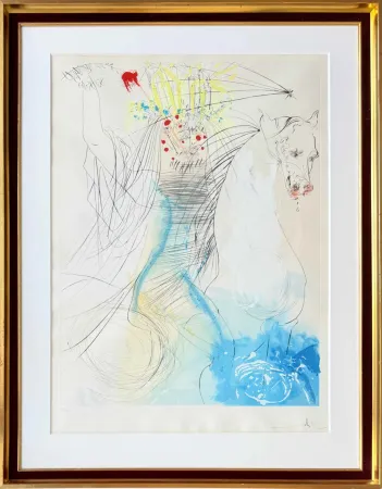 Eau-Forte Dali - Sainte Lucie