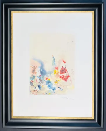 Gravure Dali - Salvador Dalí (1904-1989) - Seven-colour aquatint etching on paper - 1974