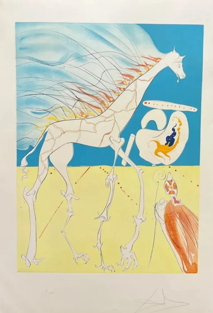 Aucune Technique Dali - Saturnian Giraffe