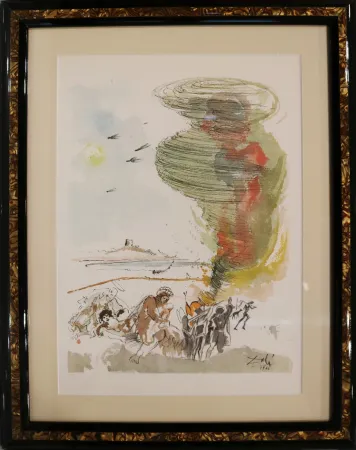 Lithographie Dali - Sed libera nos a malo