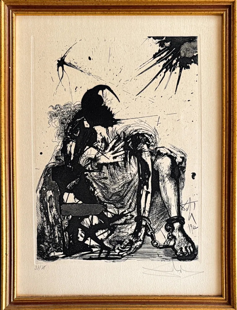 Eau-Forte Dali - Segismundo encadenado (Sigismund in Chains)