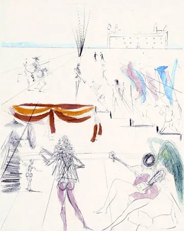 Gravure Dali - St. Jacques de Compostella