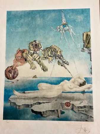 Lithographie Dali - Sueño causado por el vuelo de una abeja en torno a una granada un segundo antes de despertar