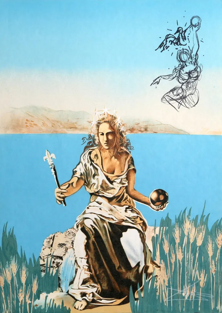 Lithographie Dali - The Coronation of Gala (The Empress)