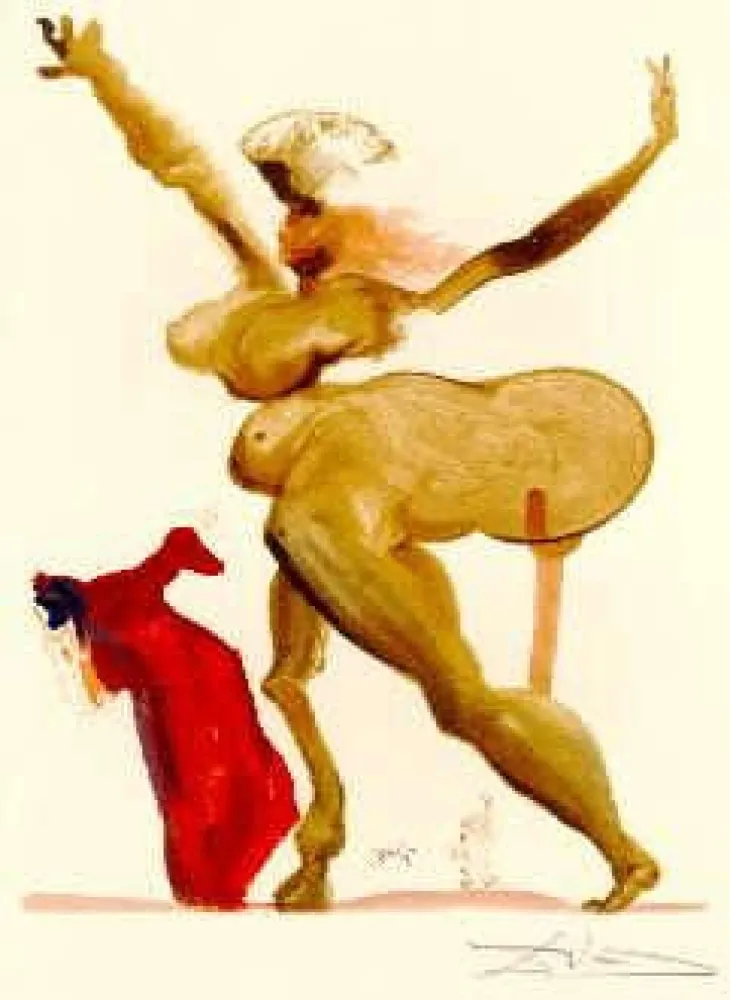 Lithographie Dali - The Divine Comedy - Hell - Chant 33 