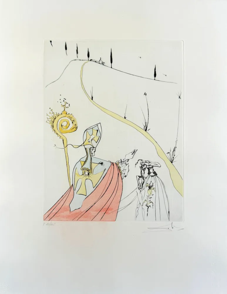Eau-Forte Dali - The Divine Love of Gala