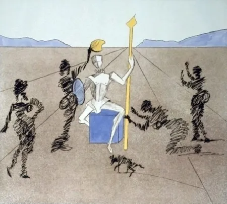 Eau-Forte Et Aquatinte Dali - The Helmet Of Mandrino