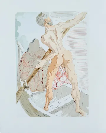 Gravure Sur Bois Dali - The Inferno, Canto 2 - Virigil comforts Dante