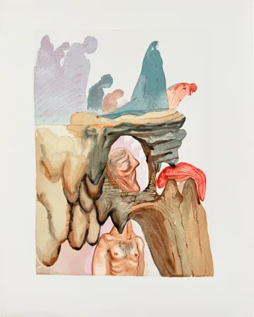 Gravure Sur Bois Dali - The Inferno, Canto 22 - The Liars