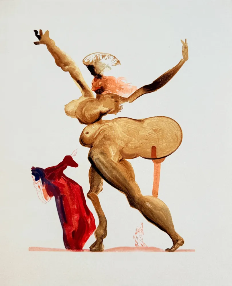 Gravure Sur Bois Dali - The Inferno, Canto 33 -  Les Traitres envers leurs hôtes