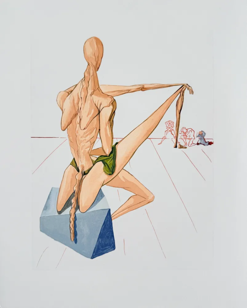 Gravure Sur Bois Dali - The Inferno, Canto 5 - Minos