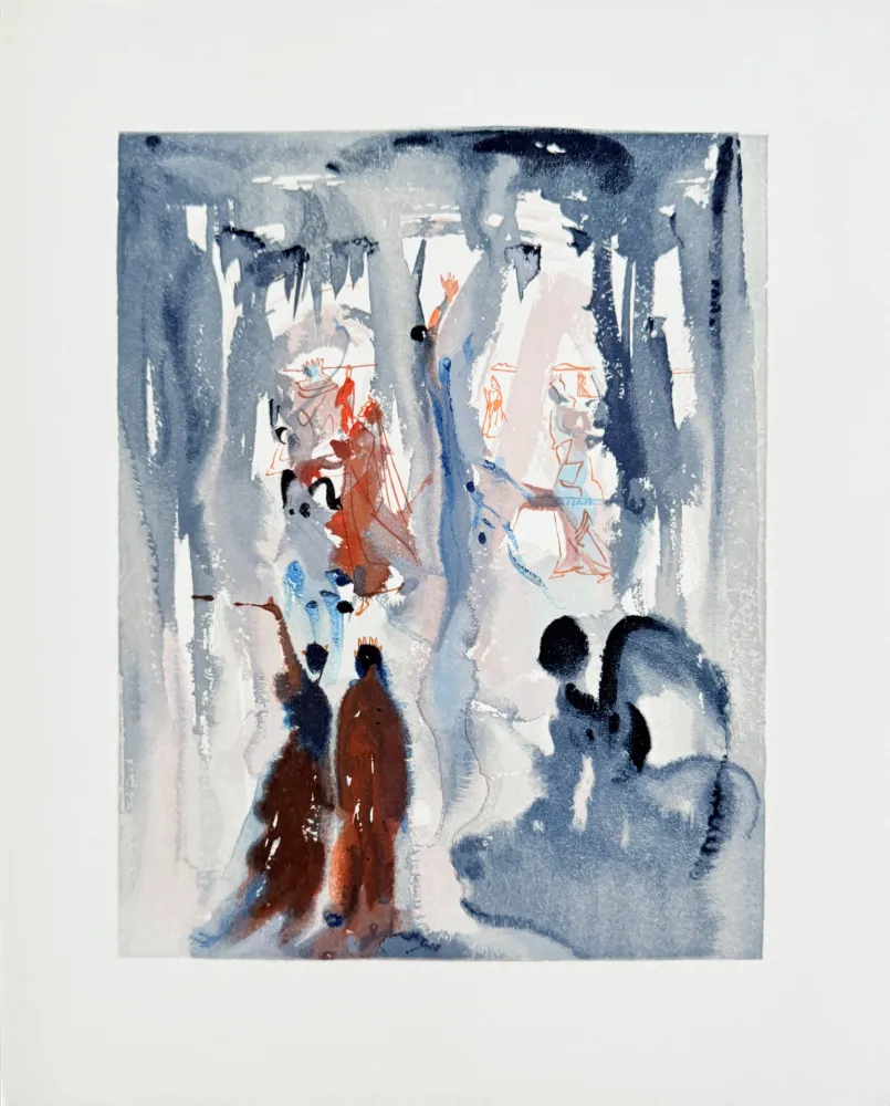 Gravure Sur Bois Dali - The Paradise, Canto 13 - Thus Was the Earth Created