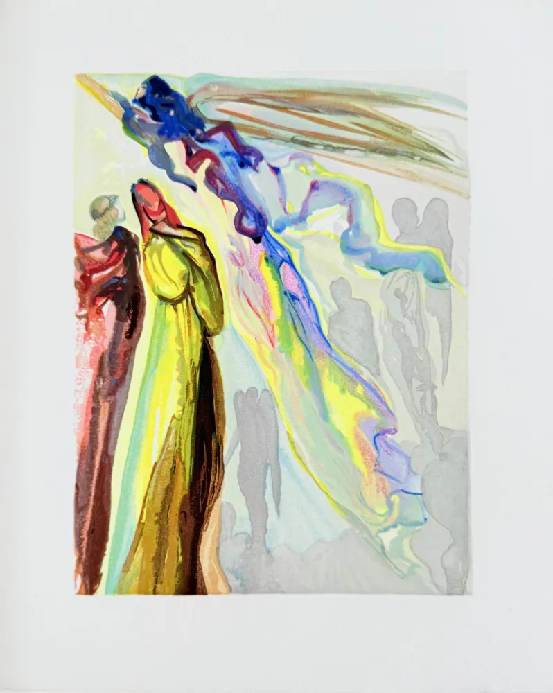 Gravure Sur Bois Dali - The Paradise, Canto 16 - The Ancestor's Apparition