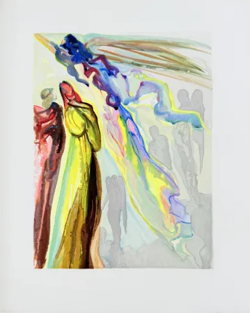 Gravure Sur Bois Dali - The Paradise, Canto 16 - The Ancestor's Apparition