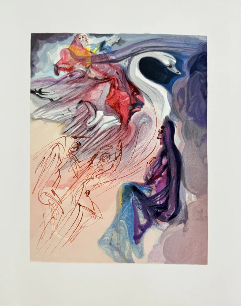 Gravure Sur Bois Dali - The Paradise, Canto 19 - The Language of the Bird