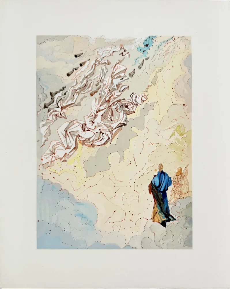 Gravure Sur Bois Dali - The Paradise, Canto 20 - The Sixth Sphere of Jupiter