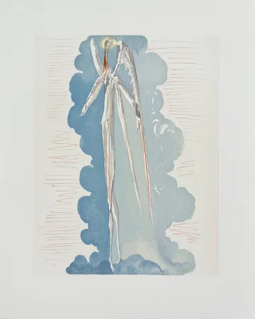 Gravure Sur Bois Dali - The Paradise, Canto 22 - The Angel of the Seventh Sphere