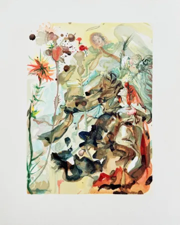 Gravure Sur Bois Dali - The Paradise, Canto 25 - St. James of Hope