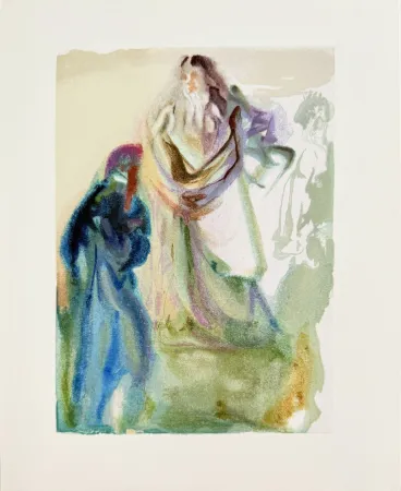 Gravure Sur Bois Dali - The Paradise, Canto 28 - The Movement Toward God