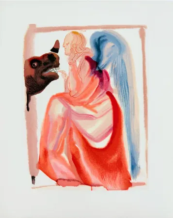 Gravure Sur Bois Dali - The Paradise, Canto 6 - The Sphere of Mercury