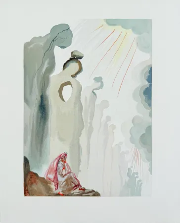 Gravure Sur Bois Dali - The Purgatory, Canto 13 - The Second Terrace