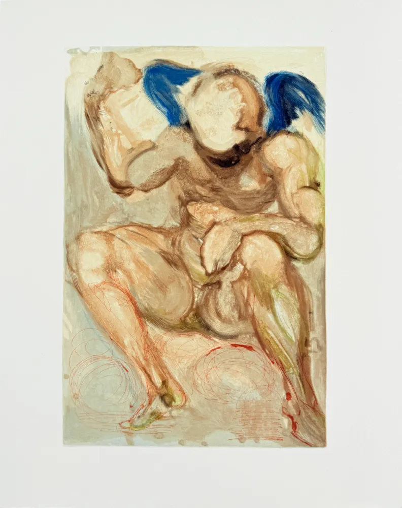 Gravure Sur Bois Dali - The Purgatory, Canto 15 - Envy