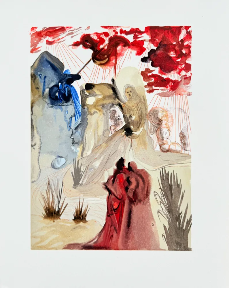 Gravure Sur Bois Dali - The Purgatory, Canto 28  - The Divine Forest