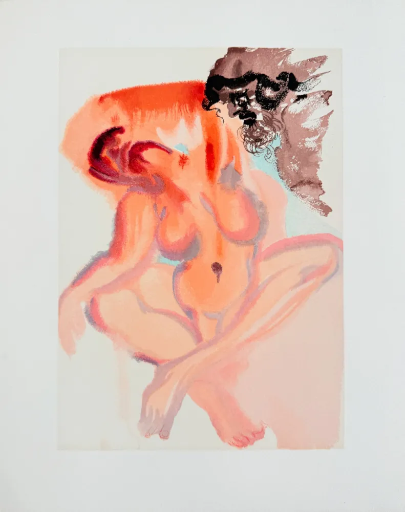 Gravure Sur Bois Dali - The Purgatory, Canto 3 - The Indolent Ones