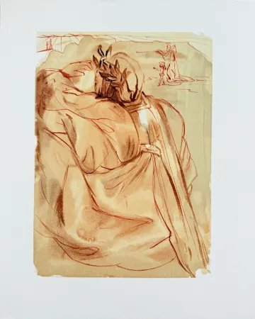 Gravure Sur Bois Dali - The Purgatory, Canto 30 - Announcement of Great Event