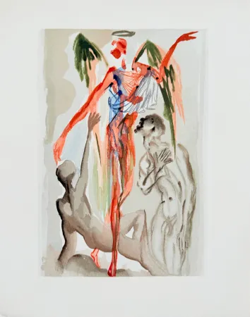 Gravure Sur Bois Dali - The Purgatory, Canto 32 - The Barthly Paradise