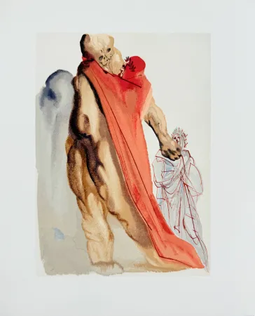 Gravure Sur Bois Dali - The Purgatory, Canto 5 - Virgil's Reproaches