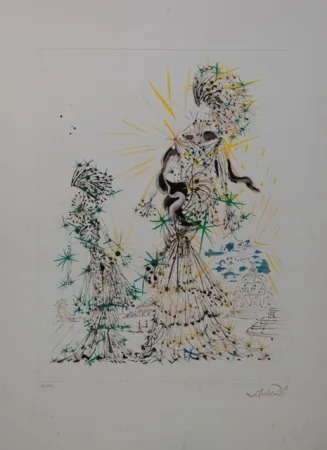 Eau-Forte Dali - The scarf