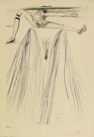 Eau-Forte Et Aquatinte Dali - Tristan et Iseult - The Giant Beliagog