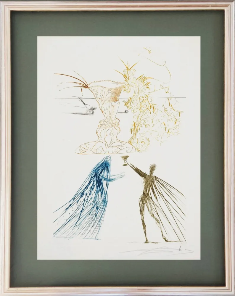 Eau-Forte Dali - Tristram and Iseult